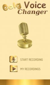 Gold Voice Changer & Voice Recorder